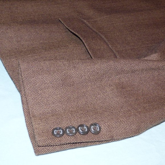 Brown tweed Chaps ladies jacket US 14 - Picture 10 of 12